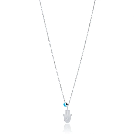 Turkish Handcrafted Hamsa 925 Sterling Silver Pendant Turkish Handcrafted Hamsa 925 Sterling Silver Pendant
