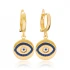 Turkish 925 Sterling Silver Evil Eye Dangle Earrings
