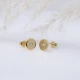 Turkish Round Plain 925 Sterling Silver Earrings Turkish Round Plain 925 Sterling Silver Earrings