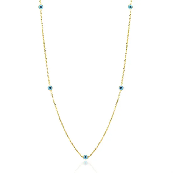 Turkish Evil Eye 925 Sterling Silver Necklace Turkish Evil Eye 925 Sterling Silver Necklace