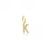 K Letter Charm Pendant Wholesale Handmade Turkish 925 Silver Sterling Jewelry  With Hole Ø7 mm