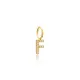 K Letter Charm Pendant Wholesale Handmade Turkish 925 Silver Sterling Jewelry  With Hole Ø7 mm