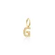 K Letter Charm Pendant Wholesale Handmade Turkish 925 Silver Sterling Jewelry  With Hole Ø7 mm