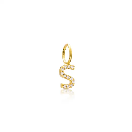Y Letter Charm Pendant Wholesale Handmade Turkish 925 Silver Sterling Jewelry With Hole Ø7 mm