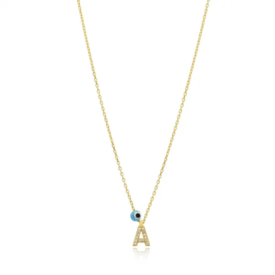 Turkish Alphabet Letter M 925 Sterling Silver Necklace Turkish Alphabet Letter M 925 Sterling Silver Necklace