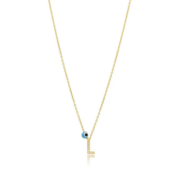 Turkish Alphabet Letter M 925 Sterling Silver Necklace Turkish Alphabet Letter M 925 Sterling Silver Necklace