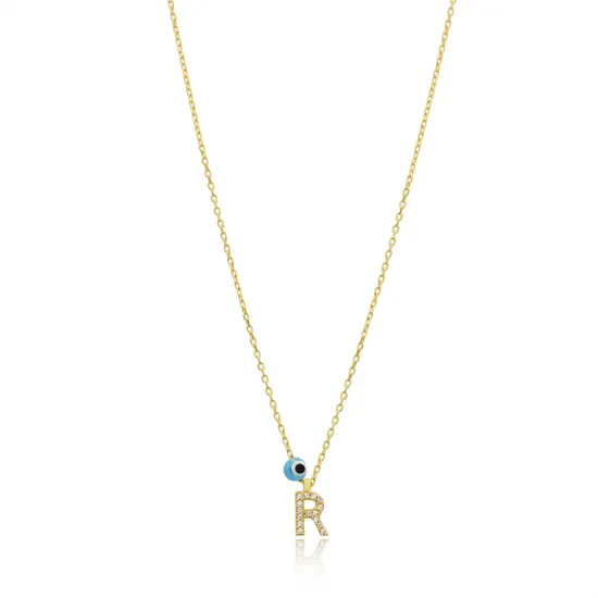 Turkish Alphabet Letter M 925 Sterling Silver Necklace Turkish Alphabet Letter M 925 Sterling Silver Necklace