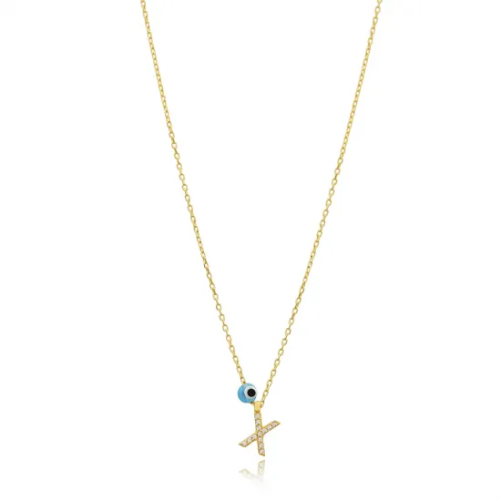 Turkish Alphabet Letter M 925 Sterling Silver Necklace Turkish Alphabet Letter M 925 Sterling Silver Necklace