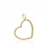 Turkish Heart With Hole 7mm 925 Silver Pendant