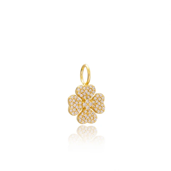 Turkish Flower With Hole 7mm Sterling Silver Pendant