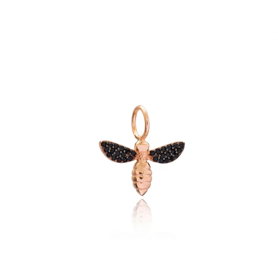 Turkish Bee With Hole 7mm Sterling Silver Pendant | 925 Sterling Silver Wholesale | Sade Silver Turkish Bee With Hole 7mm Sterling Silver Pendant - Sade 925 Silver Jewelry