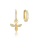 Turkish Bee Shape 925 Sterling Silver Earrings - Sade 925 Silver Jewelry