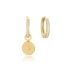 Turkish Basic Round Shape 925 Sterling Silver Earrings