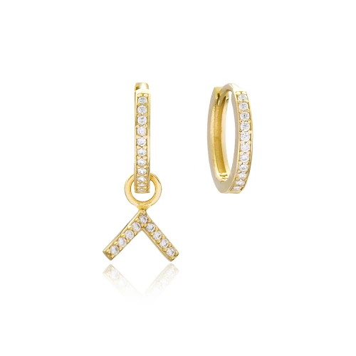 Turkish Boomerang Shape 925 Sterling Silver Earrings Turkish Boomerang Shape 925 Sterling Silver Earrings