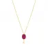 Turkish 925 Sterling Silver Wine Glass Necklace