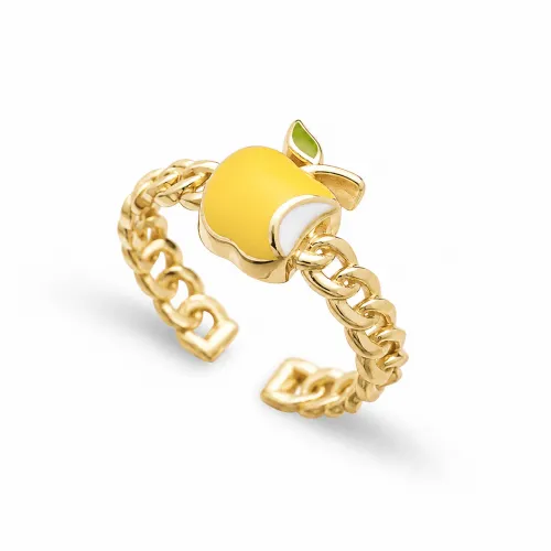 Turkish Yellow Apple Adjustable Sterling Silver Ring Turkish Yellow Apple Adjustable Sterling Silver Ring