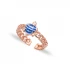 Turkish Blue Turtle Adjustable 925 Sterling Silver Ring