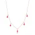 Turkish Pink Enamel Drop 925 Sterling Silver Necklace