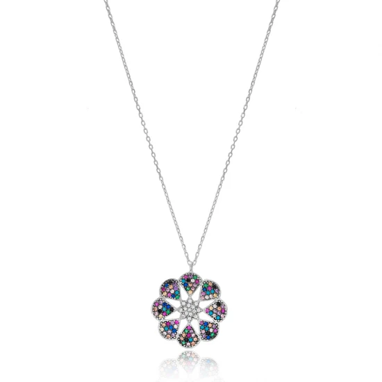 Clear Round Solitaire CZ 925 Sterling Silver Necklace Clear Round Solitaire CZ 925 Sterling Silver Necklace