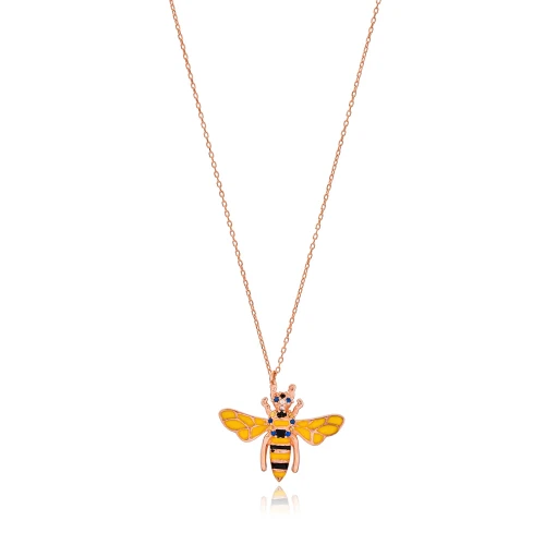 Turkish Bee Shape 925 Sterling Silver Necklace Turkish Bee Shape 925 Sterling Silver Necklace