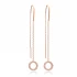 Turkish Hollow Threader 925 Sterling Silver Earrings