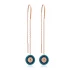 Turkish Evil Eye Threader 925 Sterling Silver Earrings