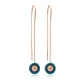 Turkish Evil Eye Threader 925 Sterling Silver Earrings Turkish Evil Eye Threader 925 Sterling Silver Earrings