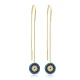 Turkish Evil Eye Threader 925 Sterling Silver Earrings Turkish Evil Eye Threader 925 Sterling Silver Earrings