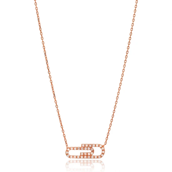 Turkish Paperclip Shape 925 Sterling Silver Necklace