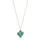 Turkish Emerald Cactus 925 Sterling Silver Necklace Turkish Emerald Cactus 925 Sterling Silver Necklace
