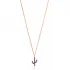 Turkish Amethyst Minimal Cactus 925 Silver Necklace