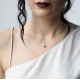 Turkish Sapphire Minimal Cactus 925 Silver Necklace