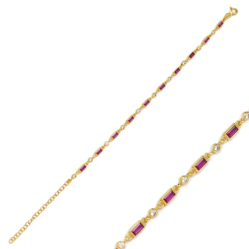 Turkish Ruby 925 Sterling Silver Bracelet