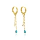 Turkish Long 925 Sterling Silver Earrings - Sade 925 Silver Jewelry