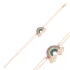 Turkish Intertwined Rainbow And Cloud Silver Bracelet