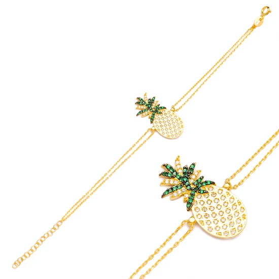 Turkish Sterling Silver Pineapple Bracelet
