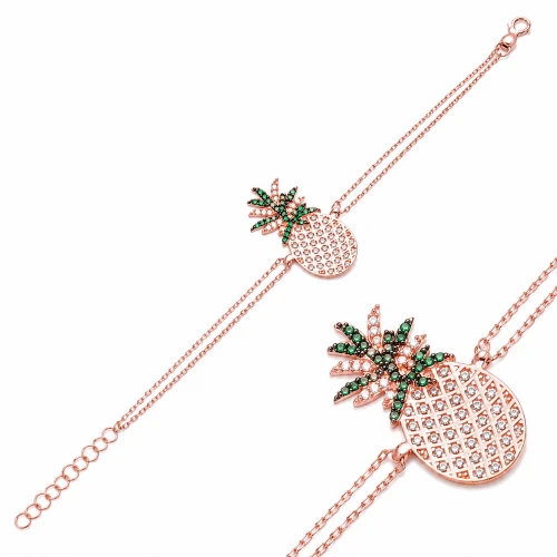Turkish Sterling Silver Pineapple Bracelet