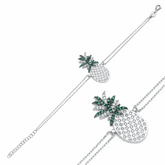 Turkish Sterling Silver Pineapple Bracelet