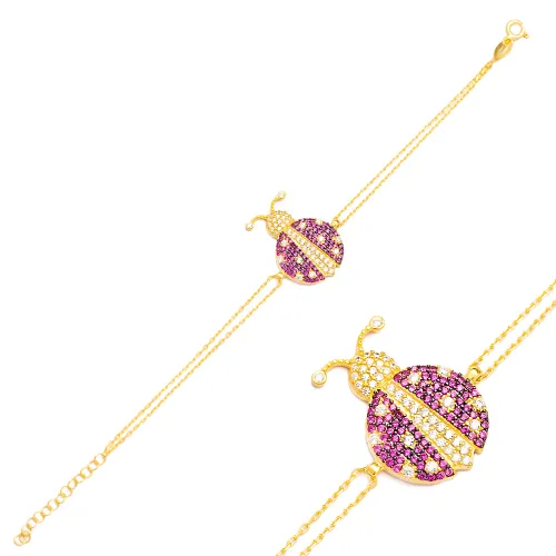 Turkish Ladybug 925 Sterling Silver Bracelet