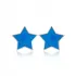 Turkish Blue Enamel Star 925 Sterling Silver Earrings