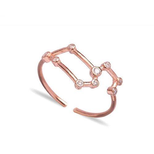 Turkish Leo Dainty Zodiac Constellation 925 Silver Ring
