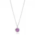 Turkish Ruby Baguette CZ 925 Sterling Silver Necklace