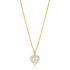 Trendy Baguette Heart Design Zircon Stone 925 Sterling Silver Wholesale Necklace