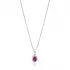 Ruby Stone Dainty Design Fashion Necklace Wholesale Handmade 925 Sterling Silver Pendant
