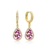 Drop Ruby Dangle 925 Sterling Silver Earrings