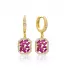 Ruby Dainty Dangle 925 Sterling Silver Earrings
