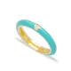 Wholesale Enamel CZ 925 Sterling Silver Ring