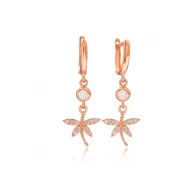 Dragonfly Dangle 925 Sterling Silver Earrings