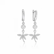 Dragonfly Dangle 925 Sterling Silver Earrings