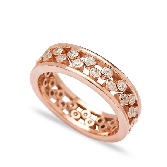 CZ Two Together 925 Sterling Silver Ring - Sade 925 Silver Jewelry